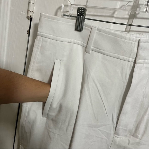 Everlane Way-High Drape Pants White 14R 14 Regular Tencel Cotton D - Picture 5 of 13